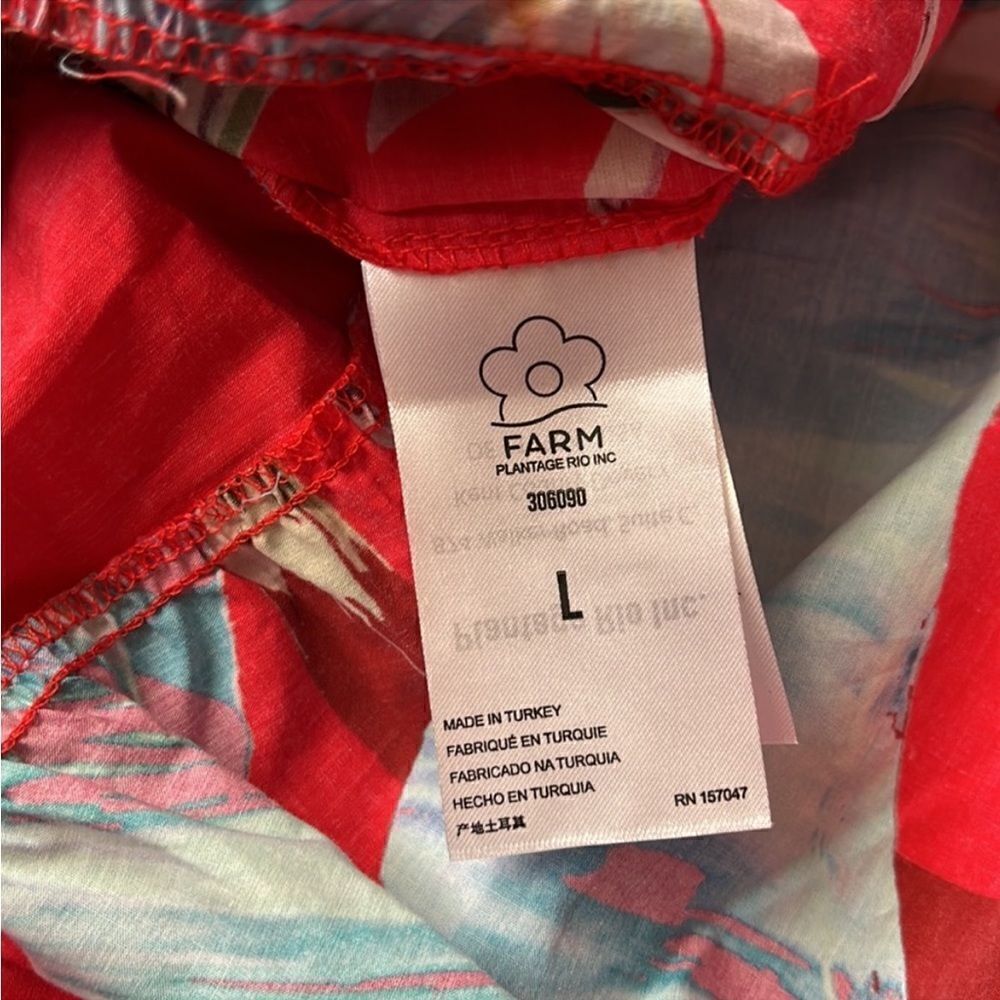 FARM RIO Red Sweet Jungle Midi Dress NWT $240 - Picture 7 of 9